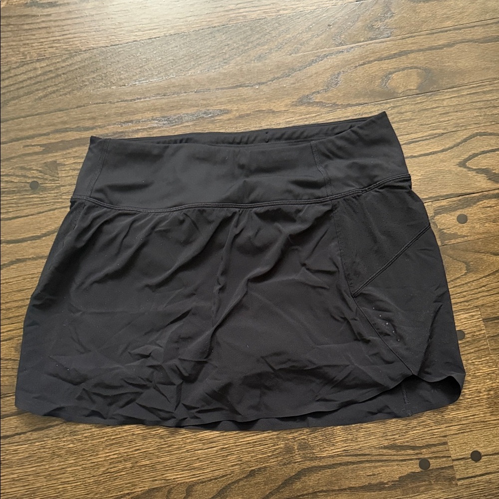 Athleta Run With It Black Skort